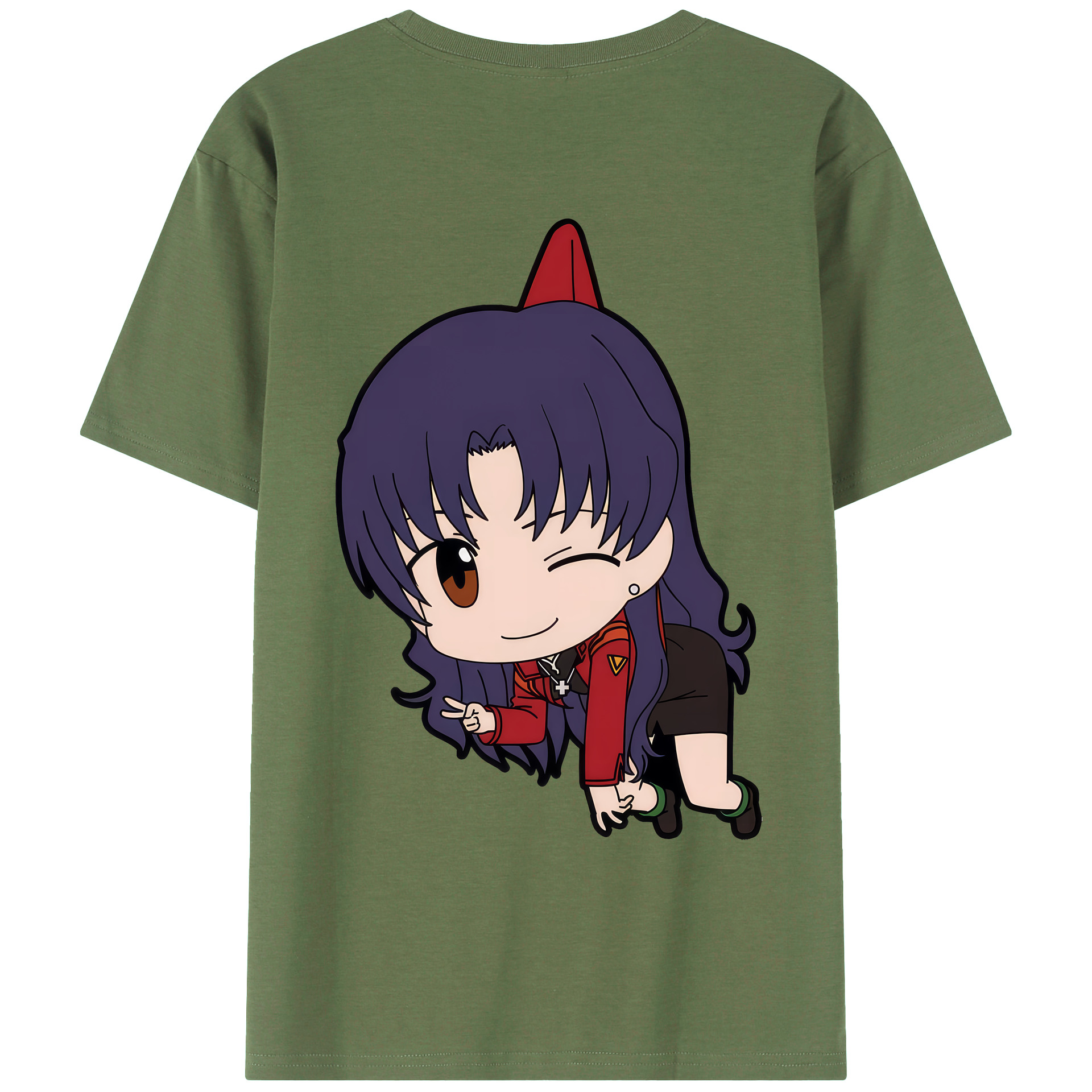（画像用） EVA 新世紀エヴァンゲリオン 綿100％ メンズ半袖Tシャツ（バックプリント） 通気性